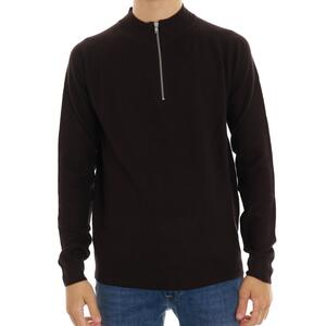 MAGLIA ZIP BORDEAUX